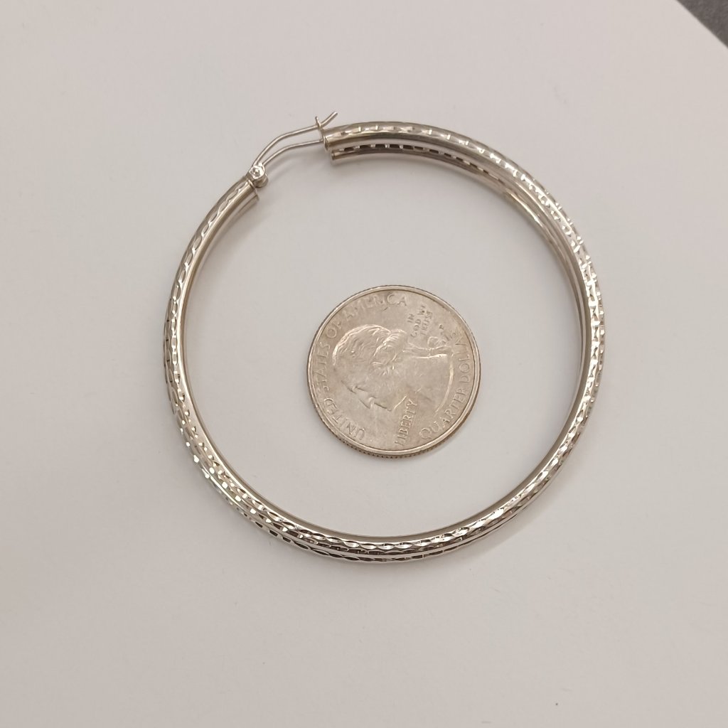 925 Sterling Silver Hoop Earring 199$
